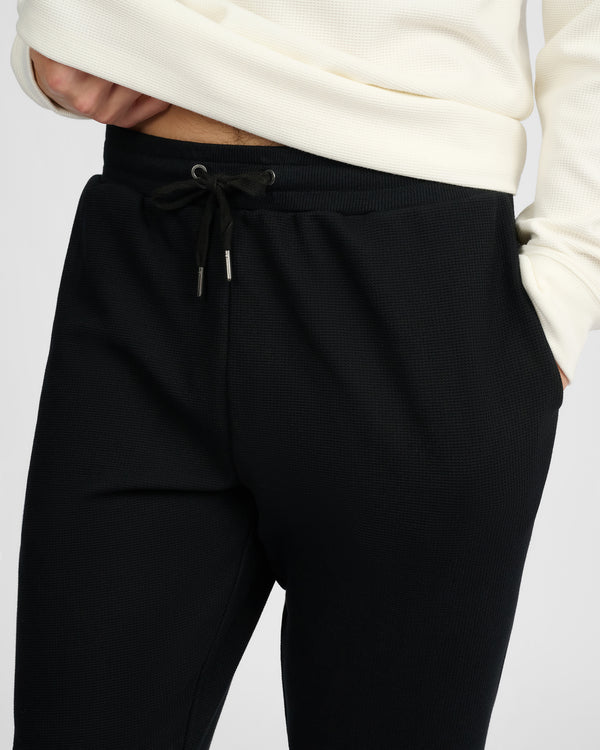 Onia Waffle Jogger Black
