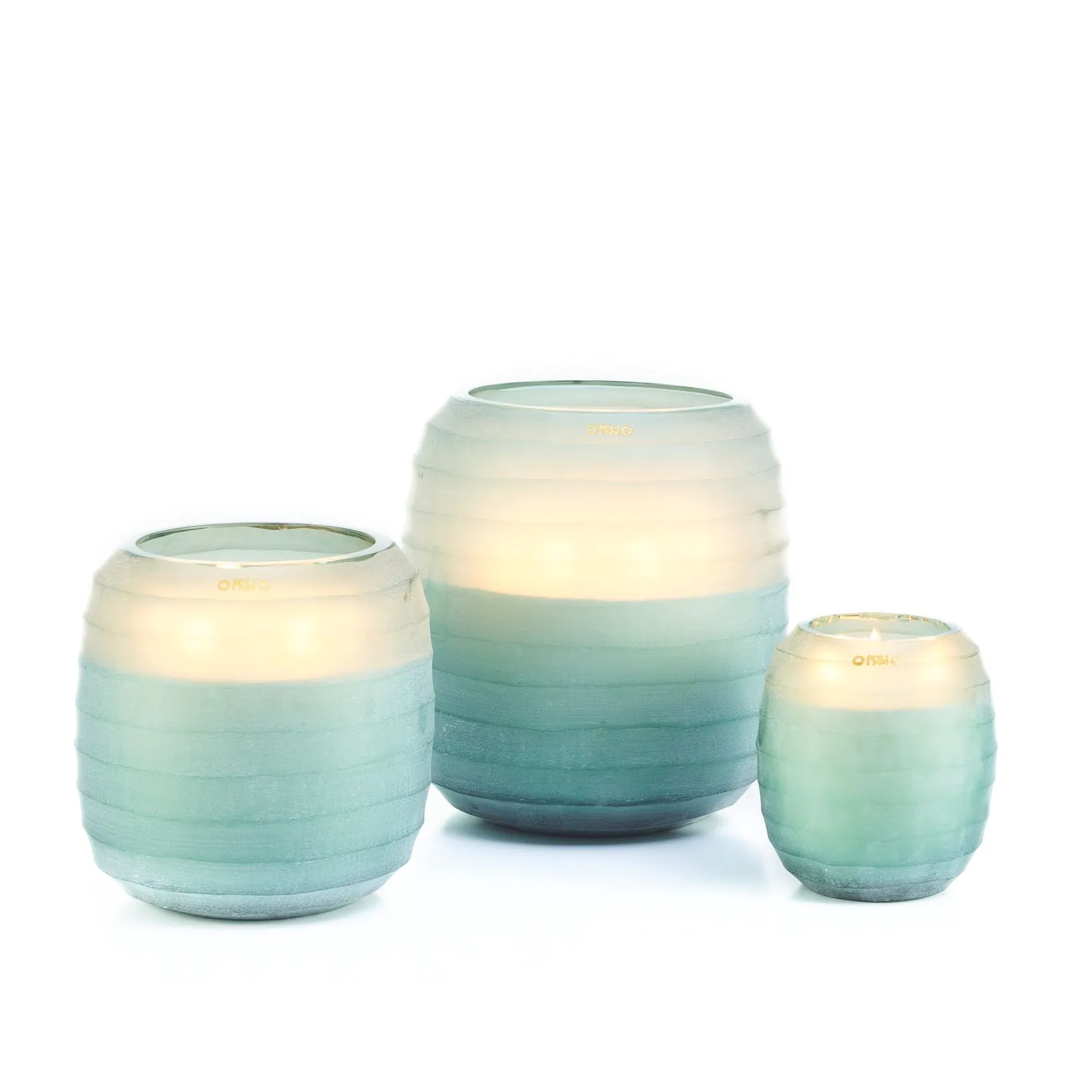 onno collection Waves Blue Candle