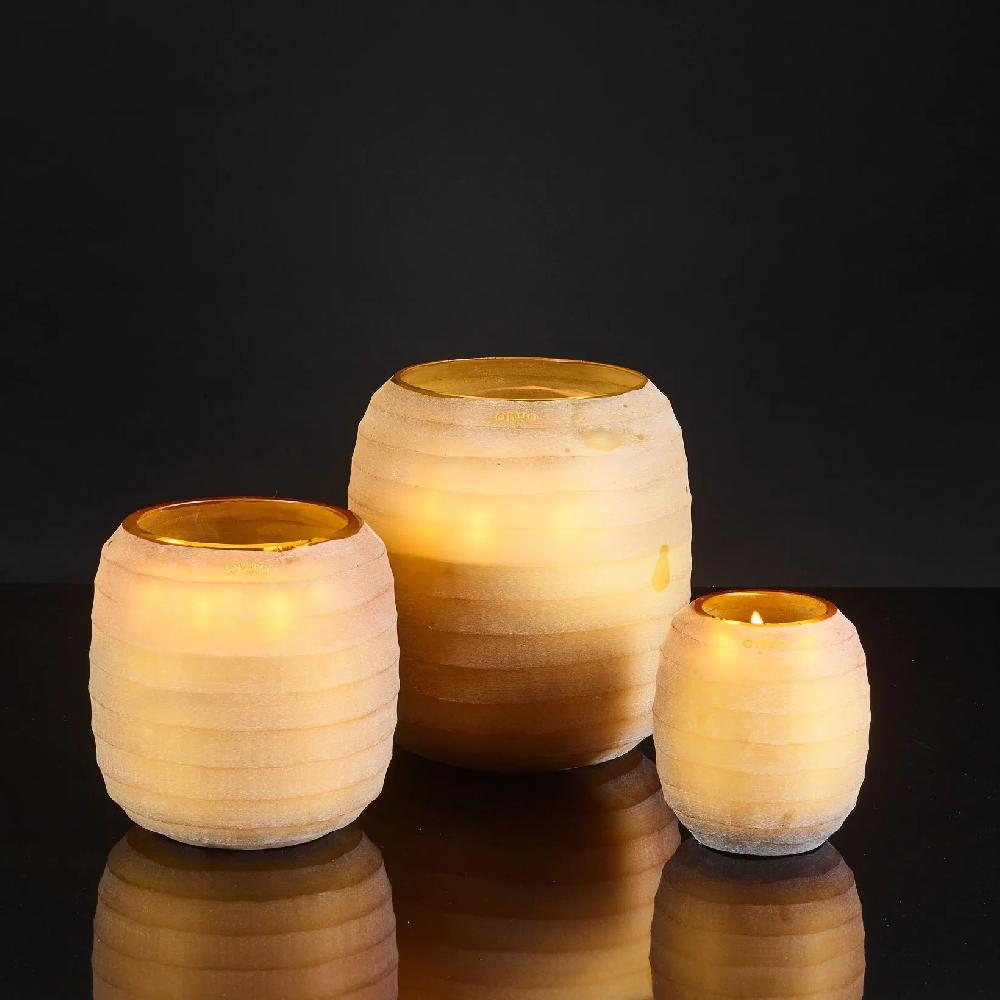 Onno Collection Waves Yellow Candle