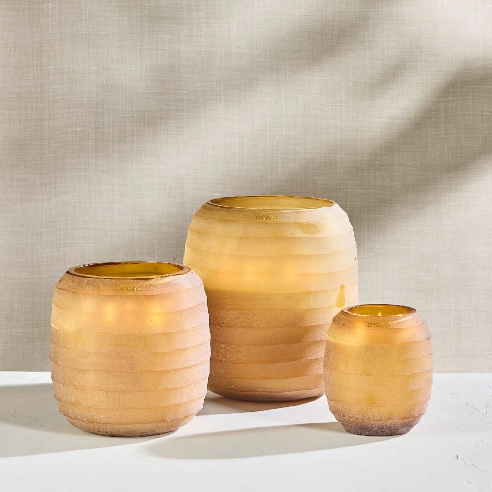 Onno Collection Waves Yellow Candle