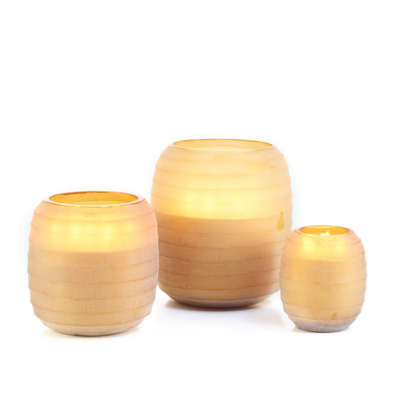 onno collection Waves Yellow Candle
