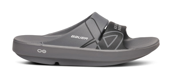 Oofos BAUER/OOFOS Men's OOahh Sport Slide Sandal – Slate