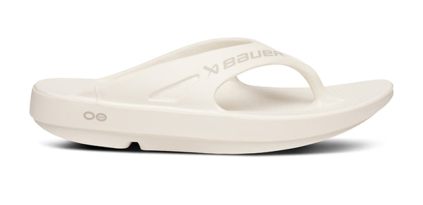 Oofos BAUER/OOFOS Men's OOriginal Sport Sandal – Chalk