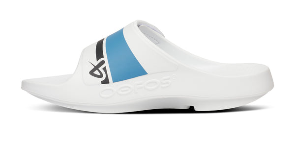 Oofos BAUER/OOFOS Women's OOahh Sport Flex Sandal – White