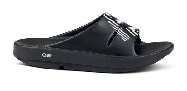 Oofos FJ X OOFOS Women's OOahh Sport Slide Sandal - Black