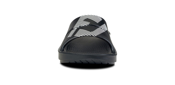 Oofos FJ X OOFOS Women's OOahh Sport Slide Sandal - Black