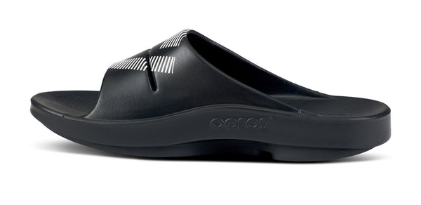Oofos FJ X OOFOS Women's OOahh Sport Slide Sandal - Black