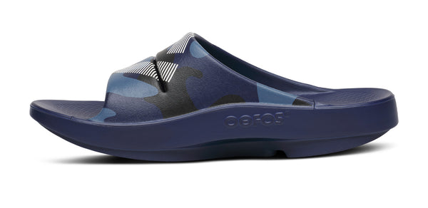 Oofos FJ X OOFOS Women's OOahh Sport Slide Sandal - Navy Camo
