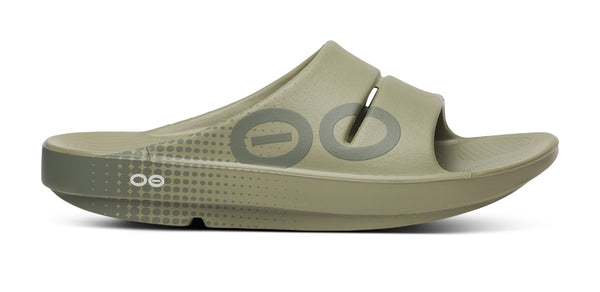 Oofos Men's OOahh Sport Slide Sandal - Foliage Matrix