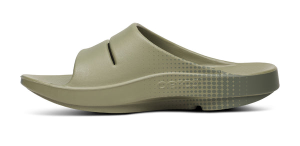 Oofos Men's OOahh Sport Slide Sandal - Foliage Matrix