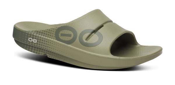 oofos Men's OOahh Sport Slide Sandal - Foliage Matrix
