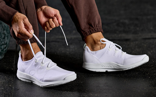 Oofos Men's OOmg Sport LS Low Shoe - White (FINAL SALE)