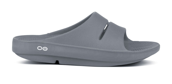 Oofos Men's OOahh Slide Sandal - Slate