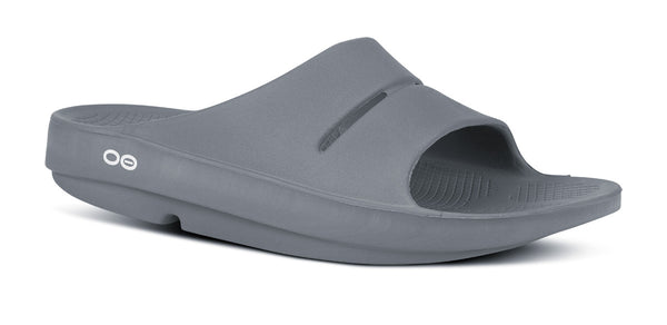 oofos Men's OOahh Slide Sandal - Slate