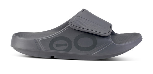 Oofos Men's OOahh Sport Flex Sandal - Slate
