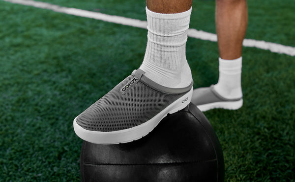 Oofos Men's OOcoozie Sport Mule - Slate (SALE)
