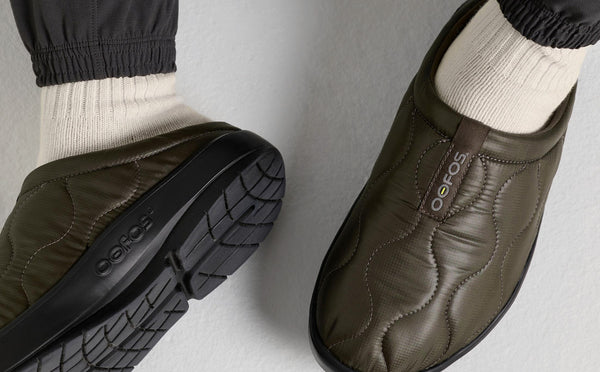 Oofos Men's OOcoozie Thermo Mule - Alpine Moss