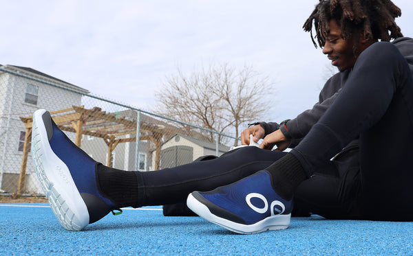 Oofos Men's OOmg Sport Low Shoe - Navy (FINAL SALE)