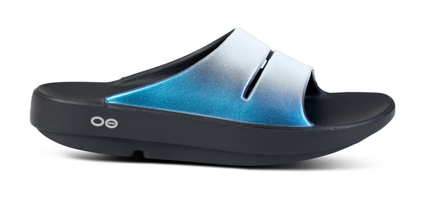 Oofos Women's OOahh Luxe Slide Sandal - Frost