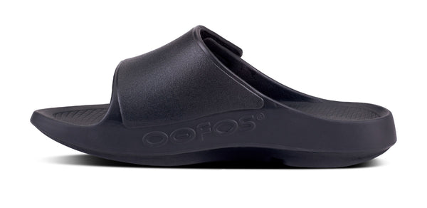 Oofos Women's OOahh Sport Flex Sandal - Matte Black