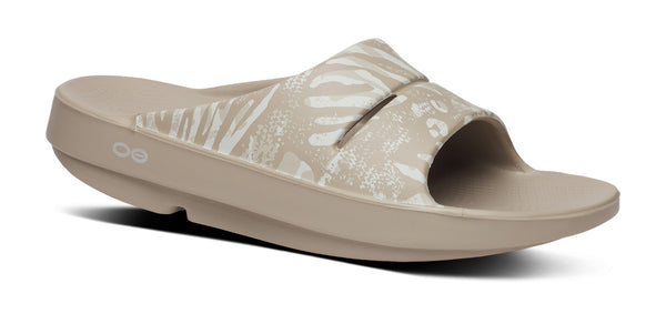 oofos Women's OOahh Limited Slide Sandal - Nomad Combo Camo