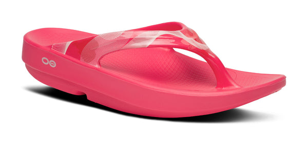 oofos Women's OOlala Limited Sandal - Neon Berry Breeze