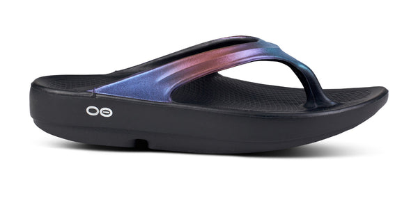 Oofos Women's OOlala Luxe Sandal - Midnight Spectre (SALE)