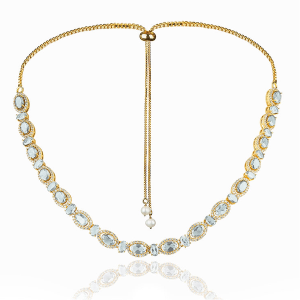 opuline Lynn Aqua Necklace