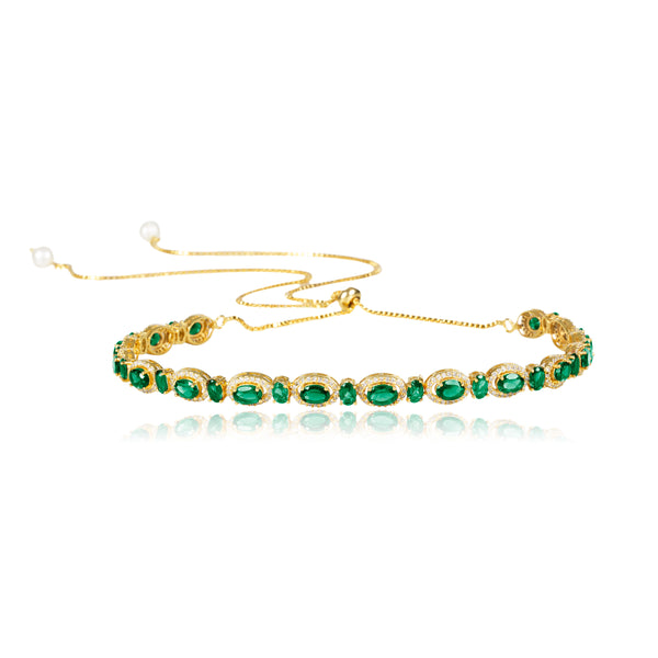 Opuline Lynn Green Onyx Choker