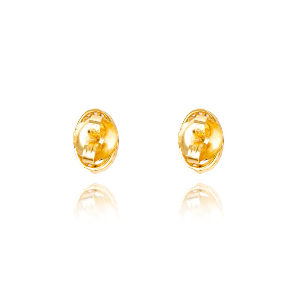 Opuline Lynn Green Onyx Studs
