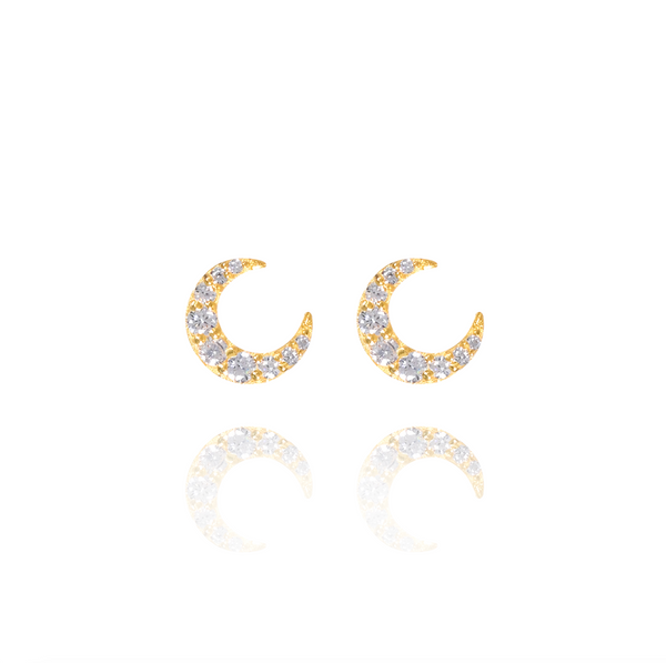 opuline mini moon sparkly studs