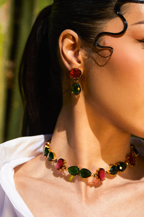 Opuline Watermelon Necklace