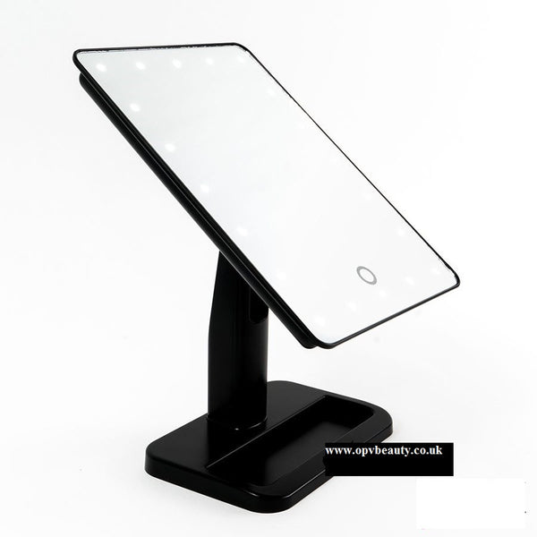 Opv Beauty Black OPV Touch XL Dimmable LED Makeup Mirror With Detachable Round Mi