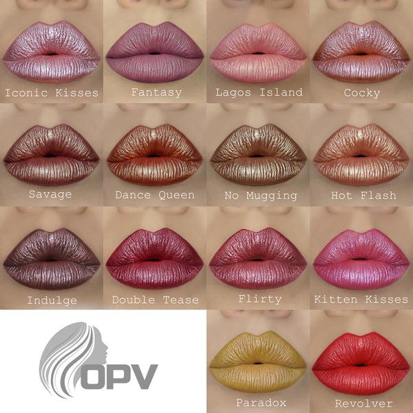 Opv Beauty Lagos Island Metallic Liquid Lipsticks