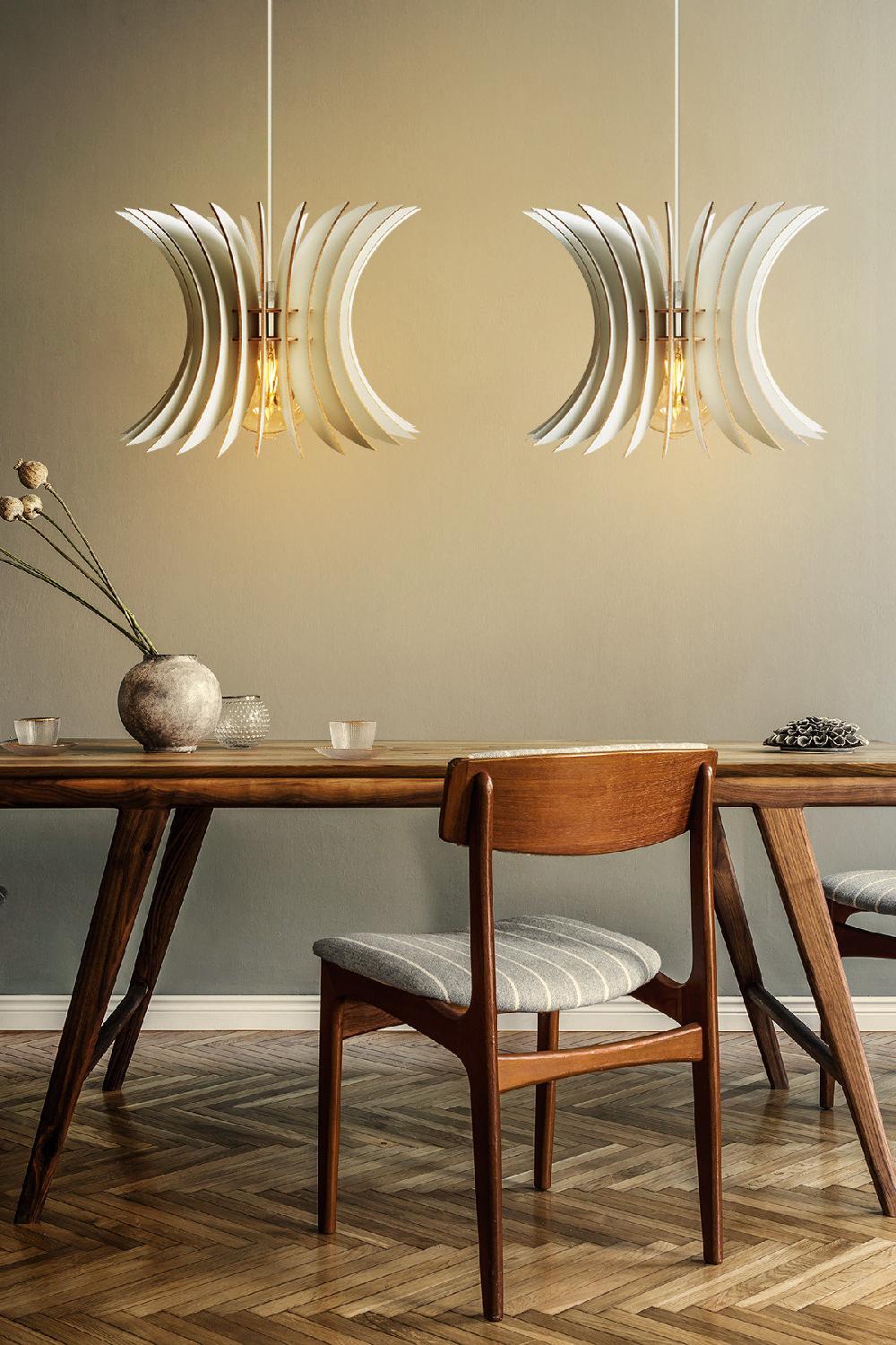 opviq AetherWing White Chandelier Elegance 55 cm | Opviq