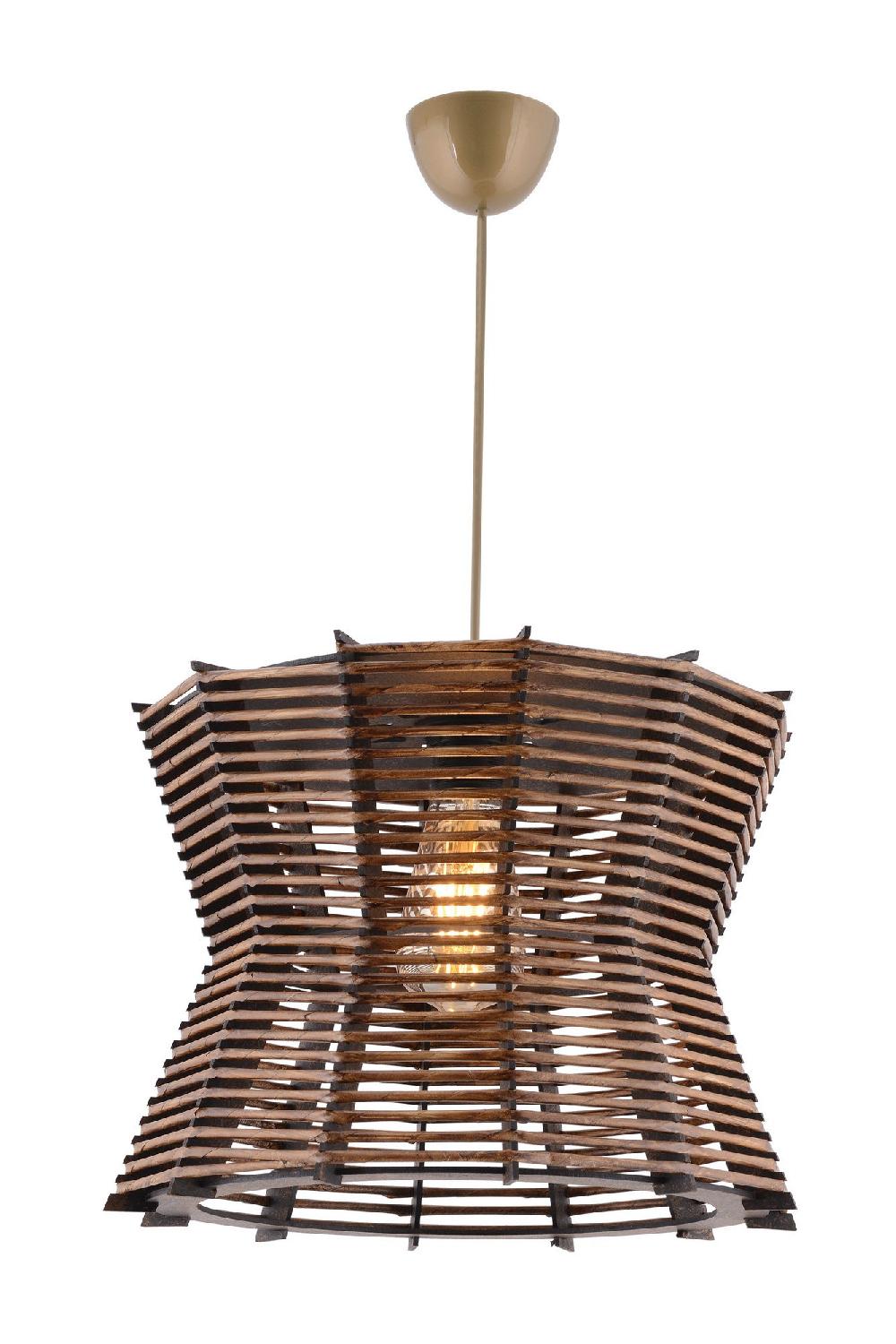Opviq BambooGlow Luxe: Artisan Wooden Chandelier | Opviq