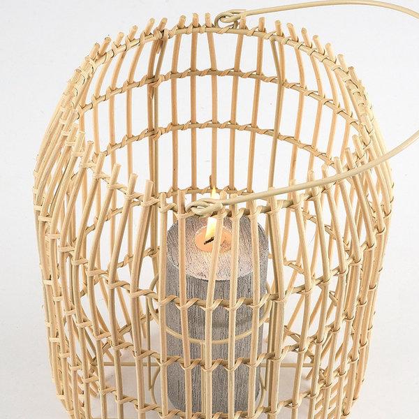 Opviq BambooGlow Oak Candlestick - Nature's Light Elegance | Opviq