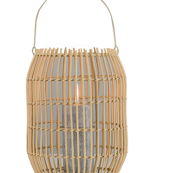 Opviq BambooGlow Oak Candlestick - Nature's Light Elegance | Opviq