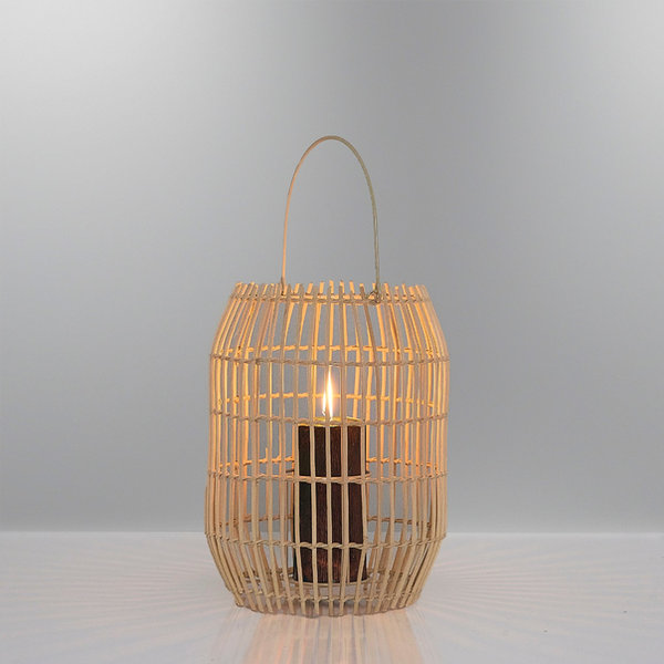 opviq BambooGlow Oak Candlestick - Nature's Light Elegance | Opviq