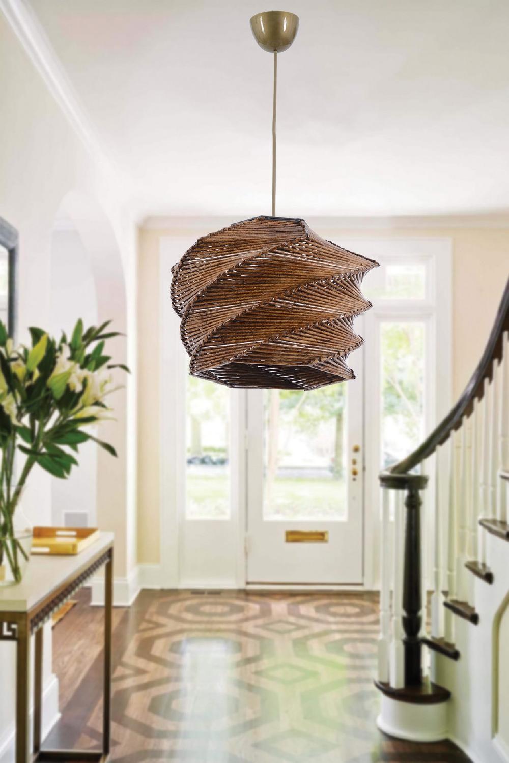 opviq BambooGlow Scandinavian Chandelier Elegance | Opviq