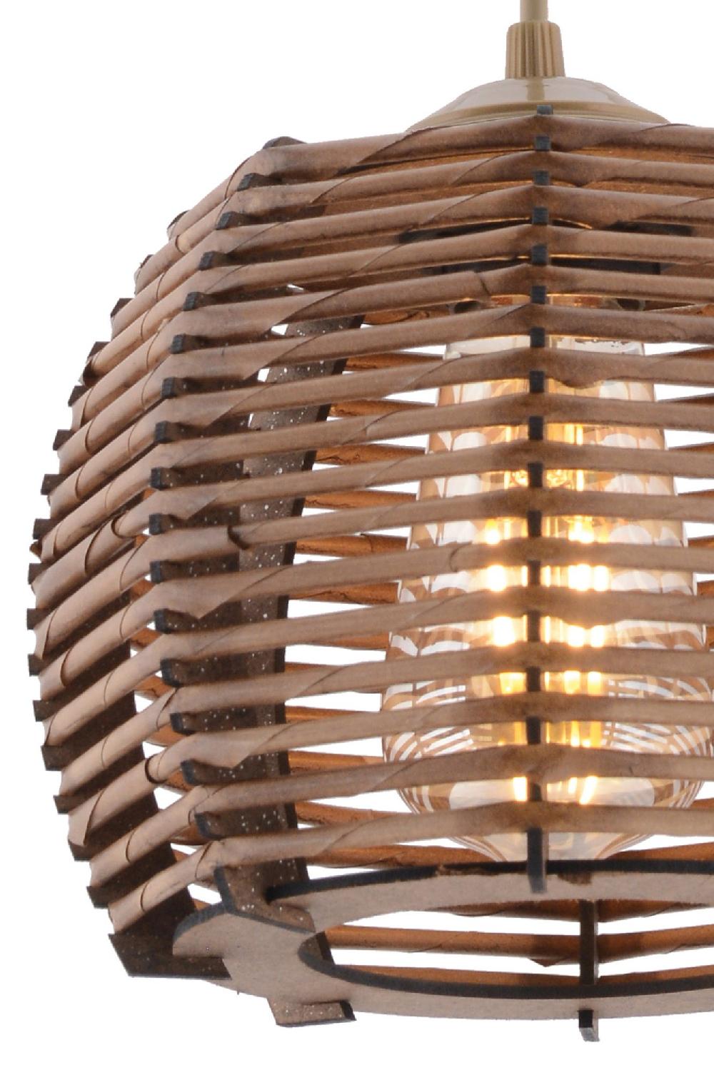 Opviq BambooGlow Wooden Chandelier Elegance 55 | Opviq