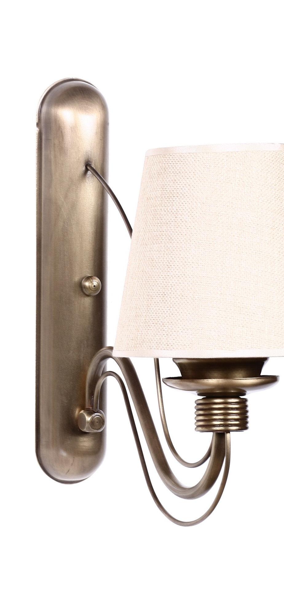 Opviq Beige Radiance: Luxe Metal Fabric Wall Lamp | Opviq