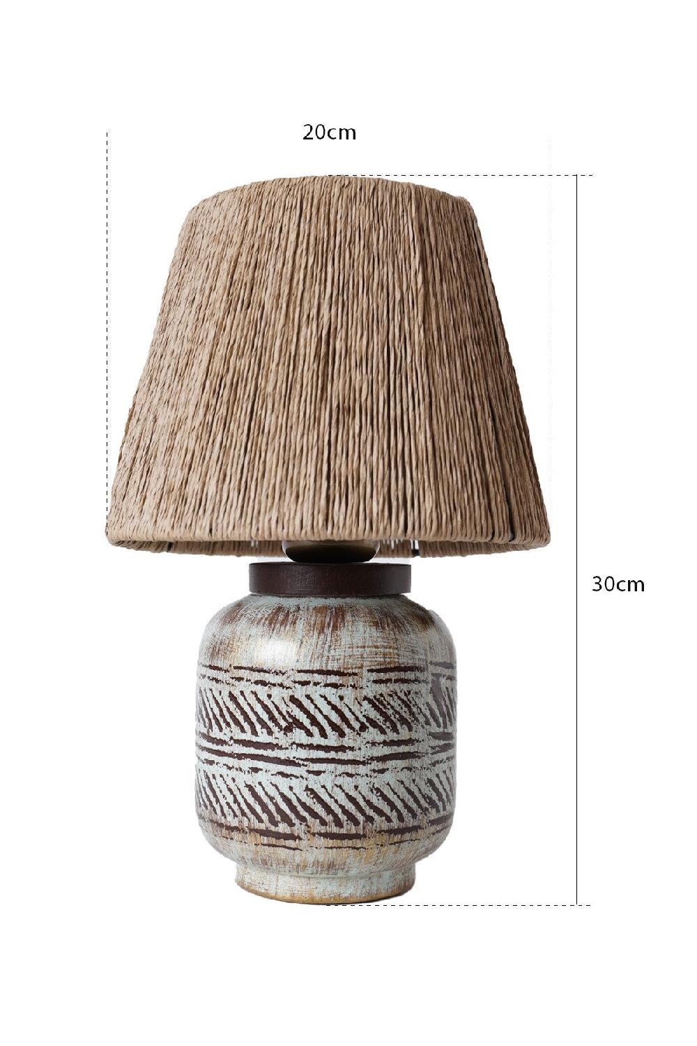 Opviq Ceramica Glow: Enchanted Brown Table Lamp | Opviq