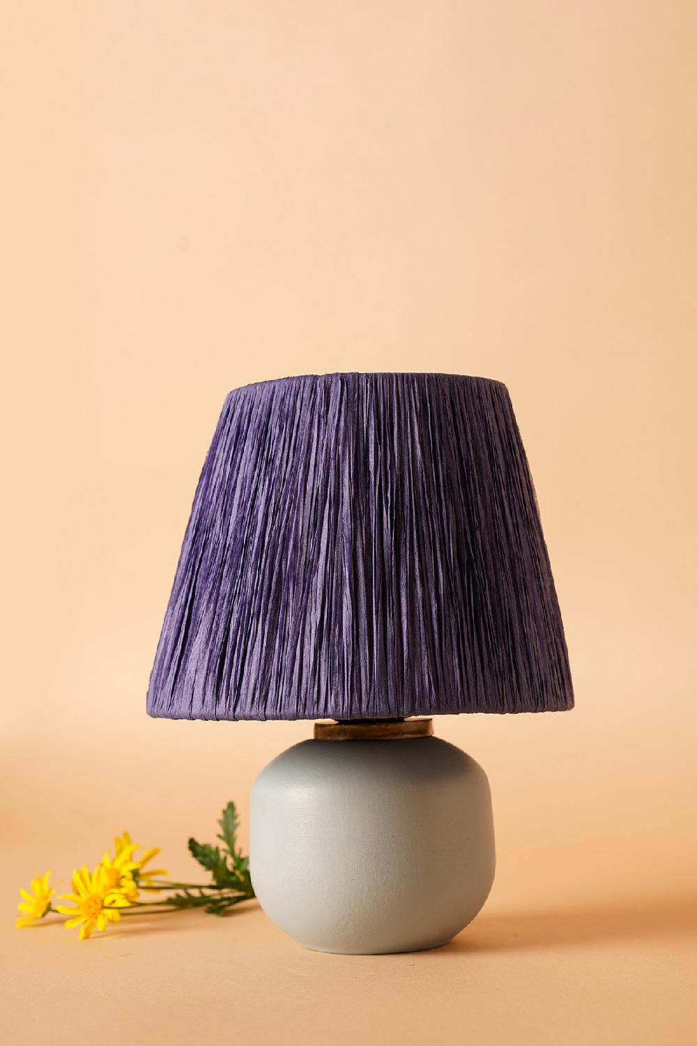 opviq CeramiGlow Luminaire: Grey Elegance Table Lamp | Opviq
