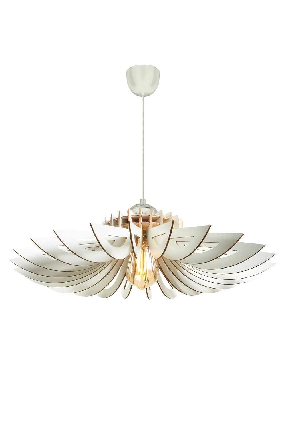 Opviq DaisyGlow Luxe: Scandinavian White Chandelier | Opviq