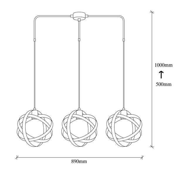 Opviq Eclipsa Noir Chandelier - Modern Elegance | Opviq