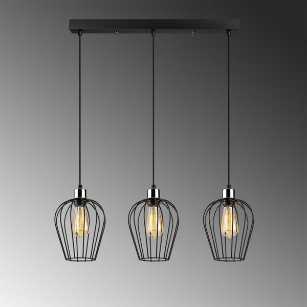 Opviq Eclipse Noir Chandelier - Industrial Elegance | Opviq