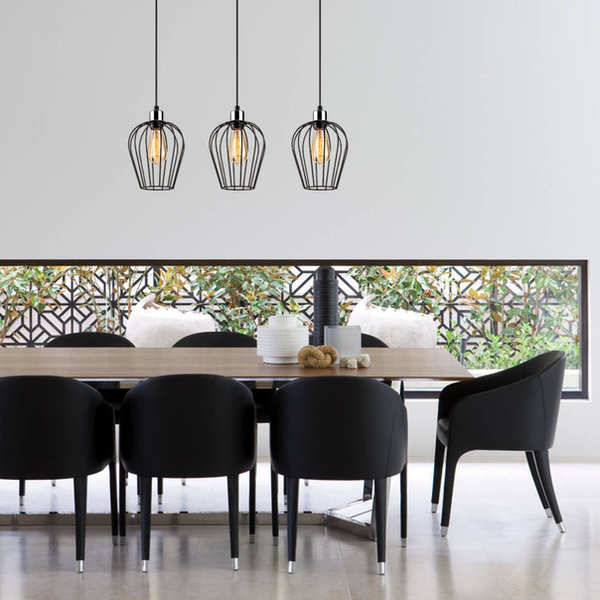 opviq Eclipse Noir Chandelier - Industrial Elegance | Opviq