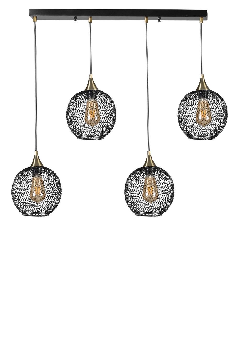 Opviq Eclipse Noir Chandelier: Timeless Elegance In Metal | Opviq
