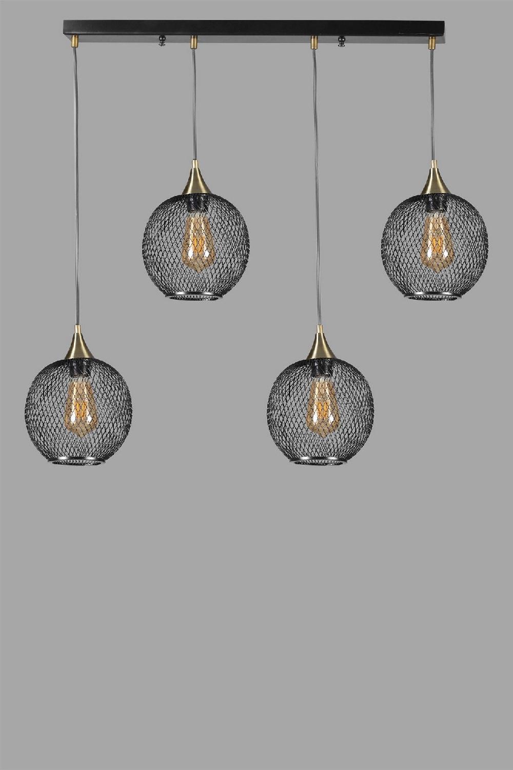 Opviq Eclipse Noir Chandelier: Timeless Elegance In Metal | Opviq